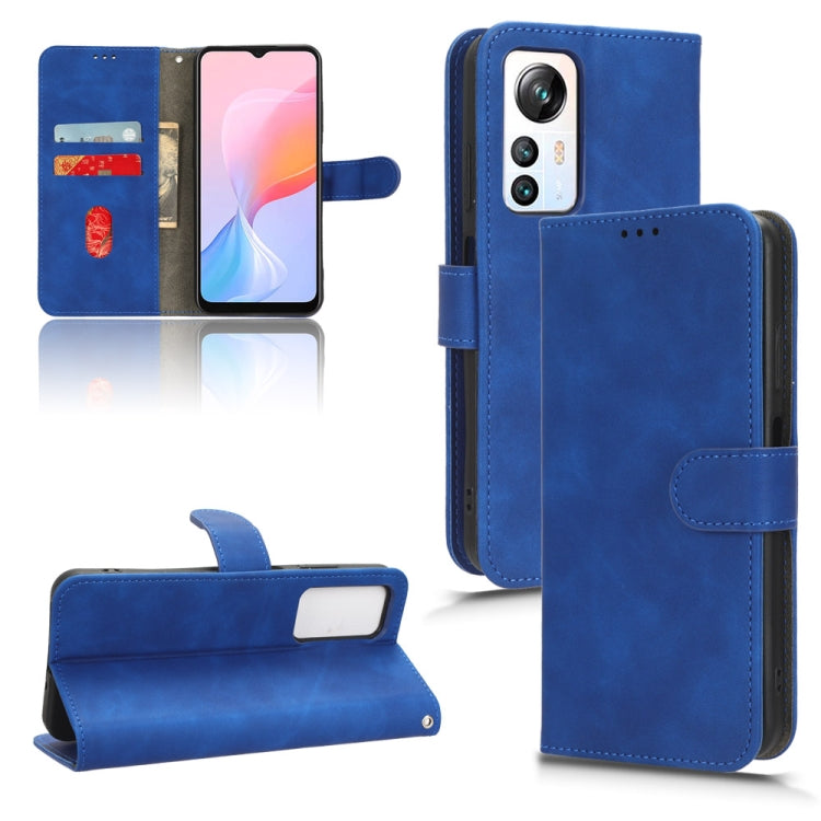 For Blackview A85 Skin Feel Magnetic Flip Leather Phone Case(Blue) - More Brand by PMC Jewellery | Online Shopping South Africa | PMC Jewellery | Buy Now Pay Later Mobicred