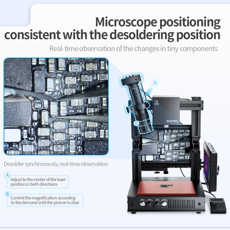 Mega-idea Intelligent Infrared Laser Desoldering Machine, Model:Without Microscope Set(EU Plug) - Separation Equipment by QIANLI | Online Shopping South Africa | PMC Jewellery | Buy Now Pay Later Mobicred