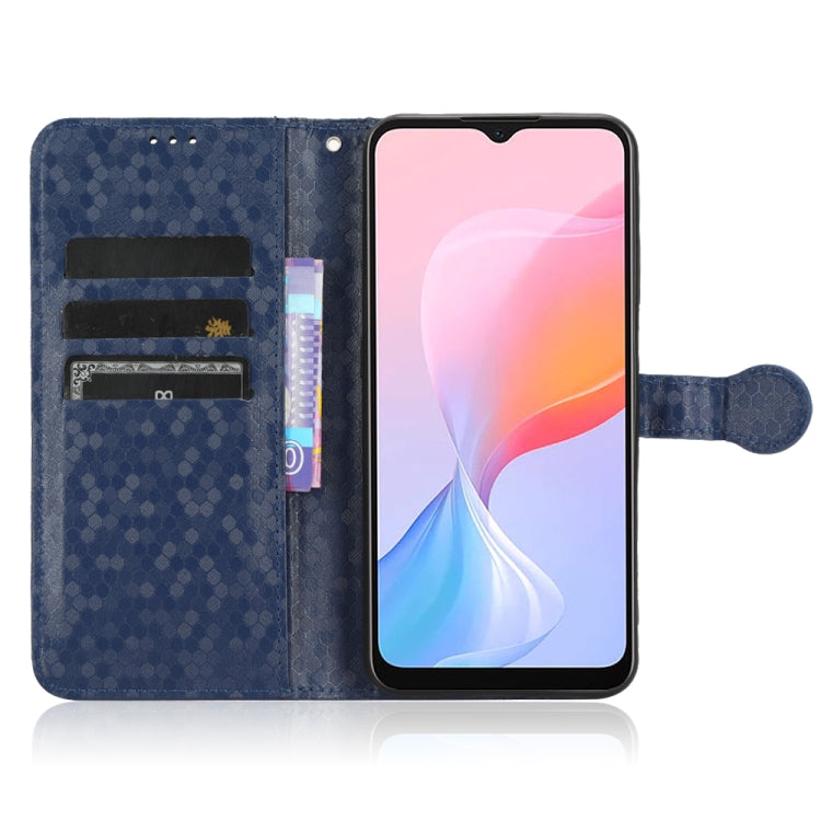 For Blackview A85 Honeycomb Dot Texture Leather Phone Case(Blue) - More Brand by PMC Jewellery | Online Shopping South Africa | PMC Jewellery | Buy Now Pay Later Mobicred