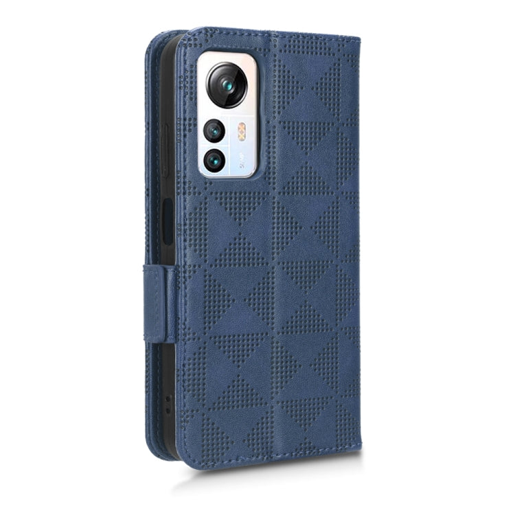 For Blackview A85 Symmetrical Triangle Leather Phone Case(Blue) - More Brand by PMC TechLife | Online Shopping South Africa | PMC TechLife | Buy Now Pay Later Mobicred