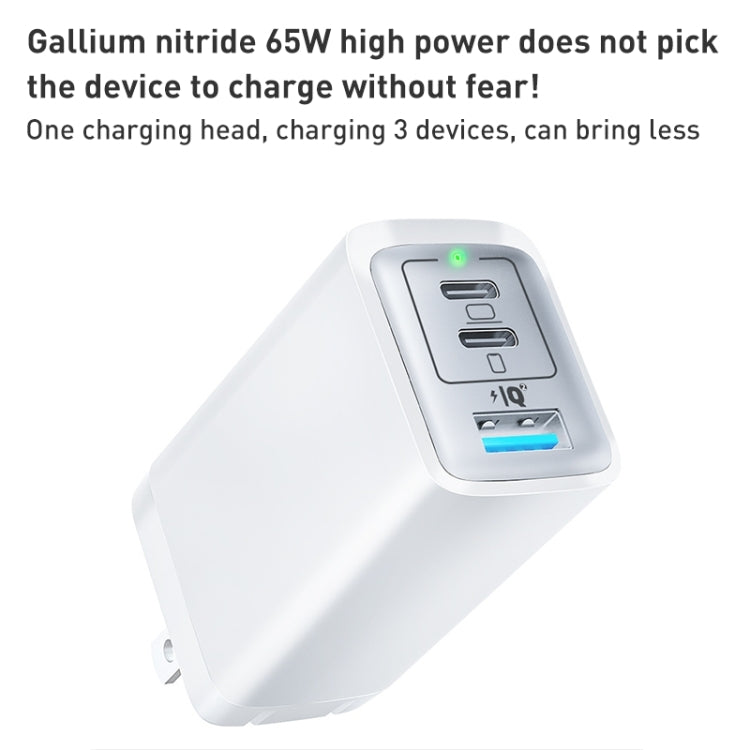 65W Dual PD USB-C / Type-C + USB 3-Port Gan Fast Charging Charger, Plug:UK Plug(Black) - free shipping - PMC Jewellery - Order now!