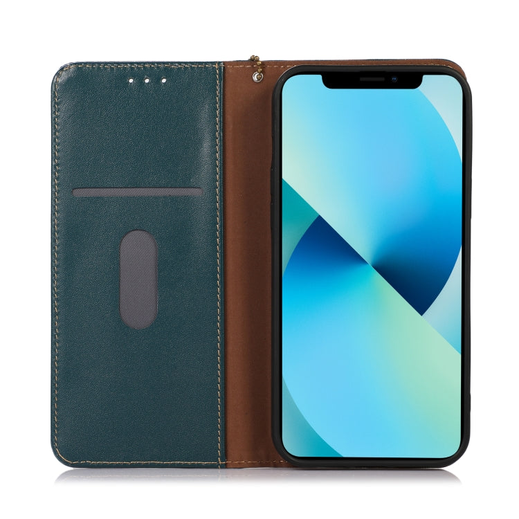 For Nokia C12 4G KHAZNEH Nappa Top Layer Cowhide Leather Phone Case(Green) - Nokia Cases by PMC TechLife | Online Shopping South Africa | PMC TechLife | Buy Now Pay Later Mobicred