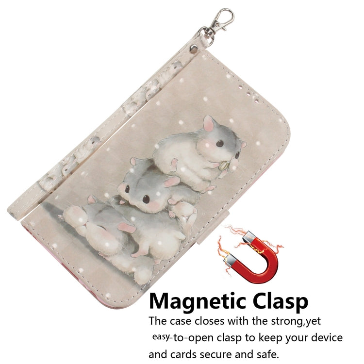 For Huawei nova Y61 / Enjoy 50z 3D Colored Horizontal Flip Leather Phone Case(Squirrels) - Huawei Cases by PMC TechLife | Online Shopping South Africa | PMC TechLife