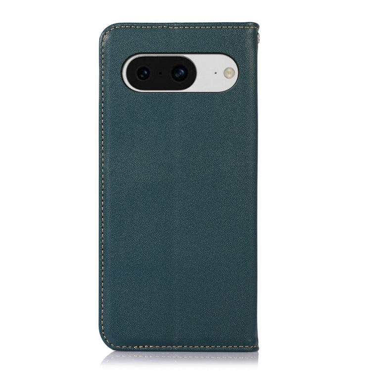 For Google Pixel 8 KHAZNEH Nappa Top Layer Cowhide Leather Phone Case(Green) - Google Cases by PMC TechLife | Online Shopping South Africa | PMC TechLife | Buy Now Pay Later Mobicred