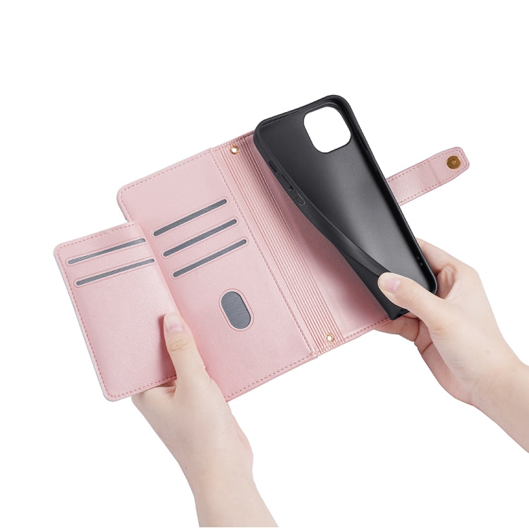 For Infinix Zero 20 Sheep Texture Cross-body Zipper Wallet Leather Phone Case(Pink) - Infinix Cases by PMC TechLife | Online Shopping South Africa | PMC TechLife | Buy Now Pay Later Mobicred