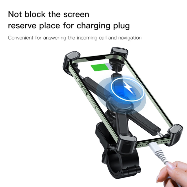 Yesido C191 4-axis Support Bicycle Handle Phone Holder(Black) - Holders by PMC TechLife | Online Shopping South Africa | PMC TechLife | Buy Now Pay Later Mobicred