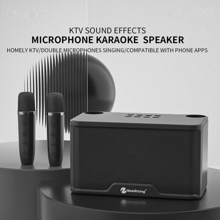 NewRixing NR8088 Wireless Microphone TWS Handheld Noise Reduction Smart Bluetooth Speaker(Creamy White) - free shipping - PMC Jewellery - Order now!
