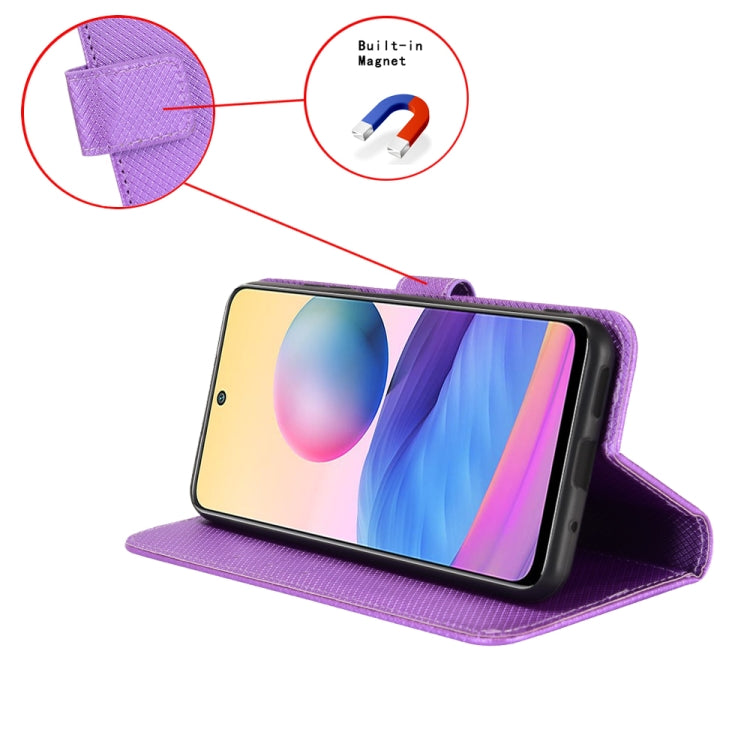 For Blackview A85 Diamond Texture Leather Phone Case(Purple) - More Brand by PMC Jewellery | Online Shopping South Africa | PMC Jewellery | Buy Now Pay Later Mobicred