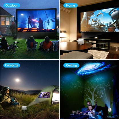 WOWOTO Q6Plus TIDLP 0.2DMD 854 x 480 4K 100ANSI RGB LED Smart Projector(US Plug) - LED Projector by WOWOTO | Online Shopping South Africa | PMC Jewellery | Buy Now Pay Later Mobicred