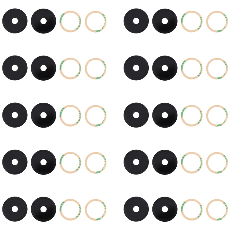 For vivo Y02S 10pcs Back Camera Lens - Camera Parts by PMC TechLife | Online Shopping South Africa | PMC TechLife