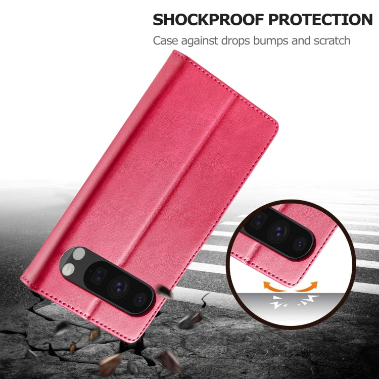 For Google Pixel 9 / 9 Pro LC.IMEEKE Calf Texture Flip Leather Phone Case(Red) - free shipping - PMC TechLife - Order now!