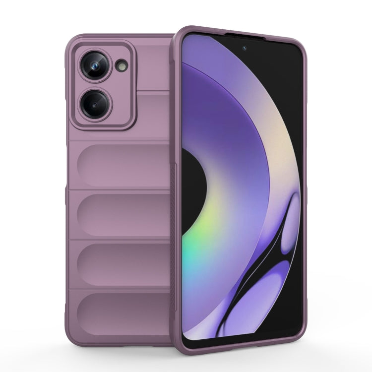 For Realme 10 Pro 5G Magic Shield TPU + Flannel Phone Case(Purple) - Realme Cases by PMC Jewellery | Online Shopping South Africa | PMC Jewellery | Buy Now Pay Later Mobicred