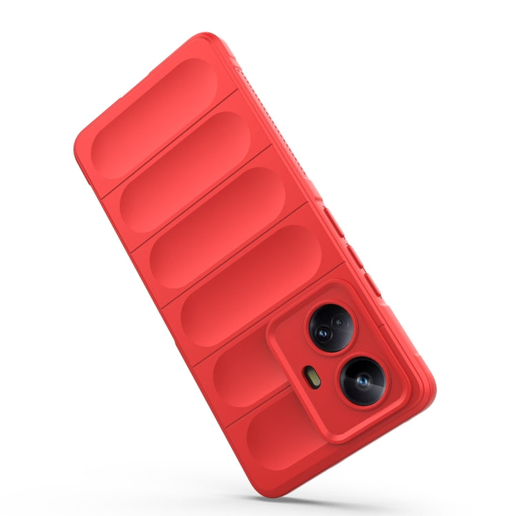 For Realme 10 Pro+ 5G Magic Shield TPU + Flannel Phone Case(Light Blue) - Realme Cases by PMC TechLife | Online Shopping South Africa | PMC TechLife | Buy Now Pay Later Mobicred