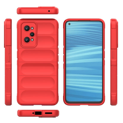 For Realme GT2 Magic Shield TPU + Flannel Phone Case(Wine Red) - Realme Cases by PMC Jewellery | Online Shopping South Africa | PMC Jewellery | Buy Now Pay Later Mobicred