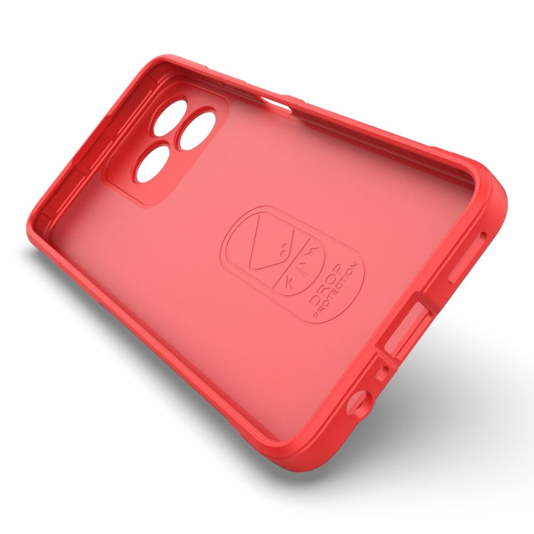 For Realme C53 4G Magic Shield TPU + Flannel Phone Case(Red) - Realme Cases by PMC Jewellery | Online Shopping South Africa | PMC Jewellery | Buy Now Pay Later Mobicred