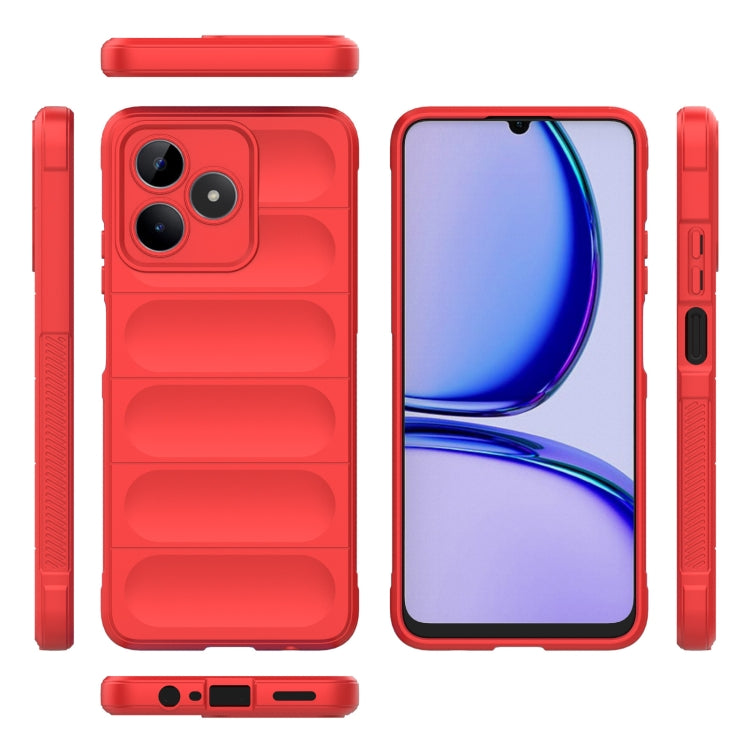 For Realme C53 4G Magic Shield TPU + Flannel Phone Case(White) - Realme Cases by PMC TechLife | Online Shopping South Africa | PMC TechLife | Buy Now Pay Later Mobicred