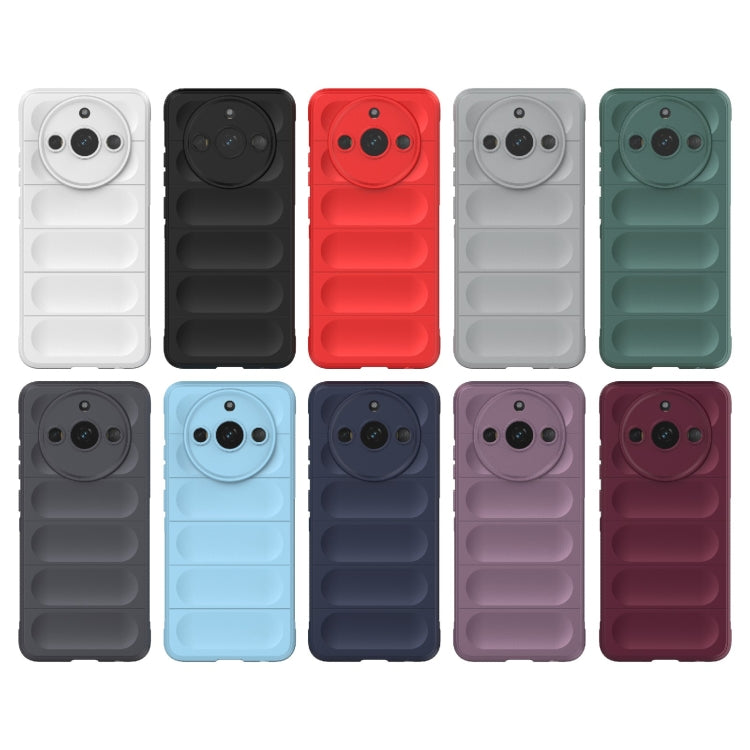 For Realme 11 5G Magic Shield TPU + Flannel Phone Case(Purple) - Realme Cases by PMC TechLife | Online Shopping South Africa | PMC TechLife | Buy Now Pay Later Mobicred