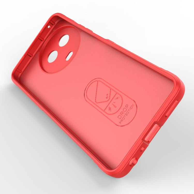 For Realme 11 5G Global Magic Shield TPU + Flannel Phone Case(Wine Red) - Realme Cases by PMC TechLife | Online Shopping South Africa | PMC TechLife | Buy Now Pay Later Mobicred