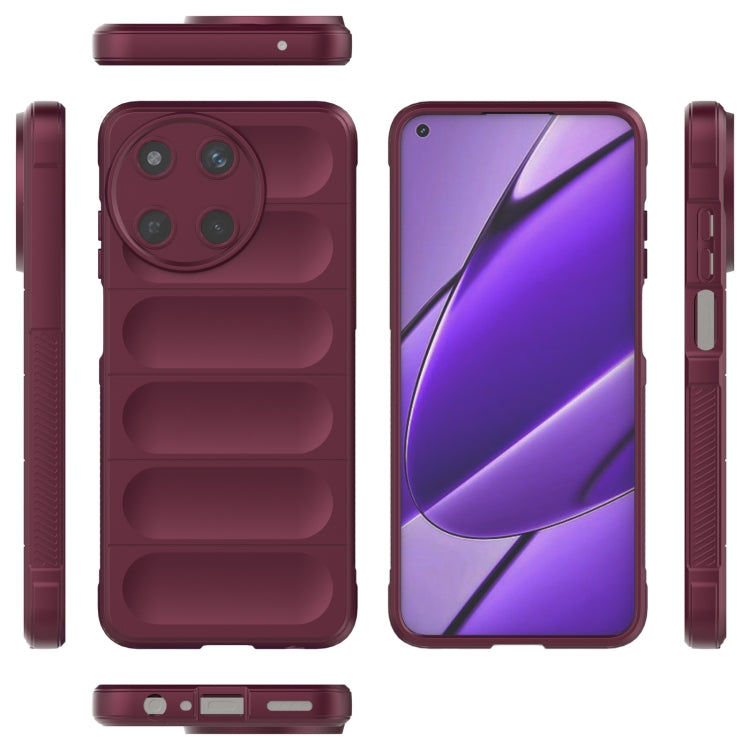 For Realme 11 4G Global Magic Shield TPU + Flannel Phone Case(Dark Blue) - Realme Cases by PMC TechLife | Online Shopping South Africa | PMC TechLife | Buy Now Pay Later Mobicred