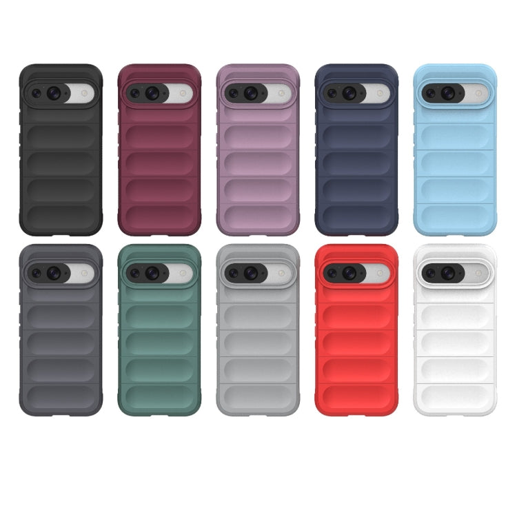 For Google Pixel 9 5G Global Magic Shield TPU + Flannel Phone Case(Light Blue) - free shipping - PMC TechLife - Order now!