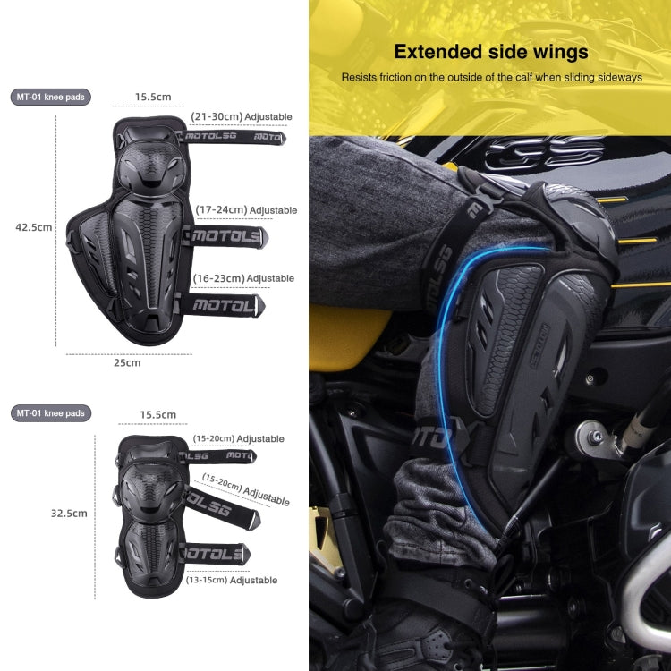 2 in 1 Knee Pads Motolsg Motorcycle Bicycle Riding Protective Gear - Protective Gear by PMC TechLife | Online Shopping South Africa | PMC TechLife | Buy Now Pay Later Mobicred