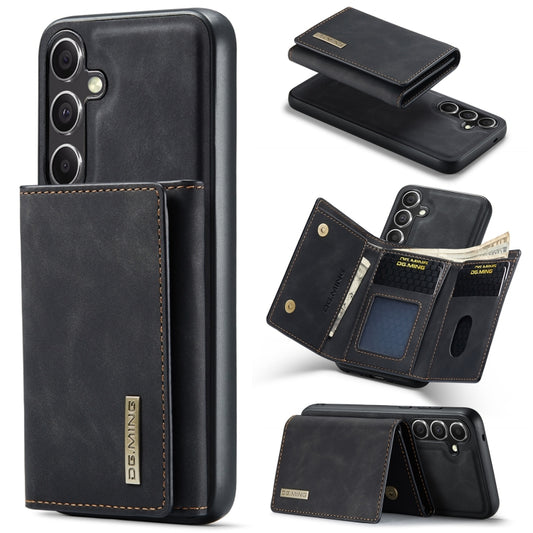 For Samsung Galaxy S24 5G DG.MING M1 Series 3-Fold Multi Card Wallet + Magnetic Phone Case(Black) - Galaxy S24 5G Cases by DG.MING | Online Shopping South Africa | PMC Jewellery | Buy Now Pay Later Mobicred