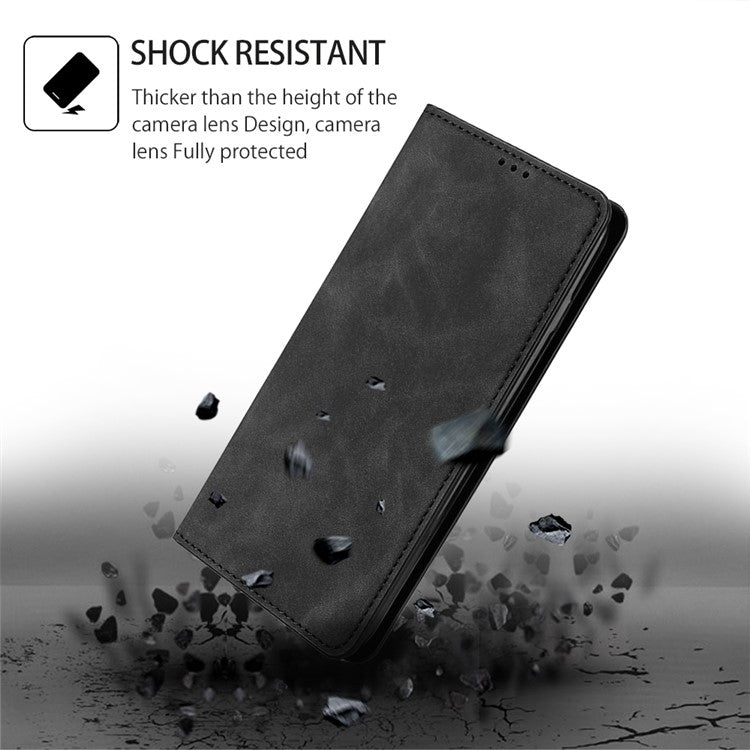 For Nokia G42 5G Skin Feel Magnetic Leather Phone Case(Black) - Nokia Cases by PMC TechLife | Online Shopping South Africa | PMC TechLife