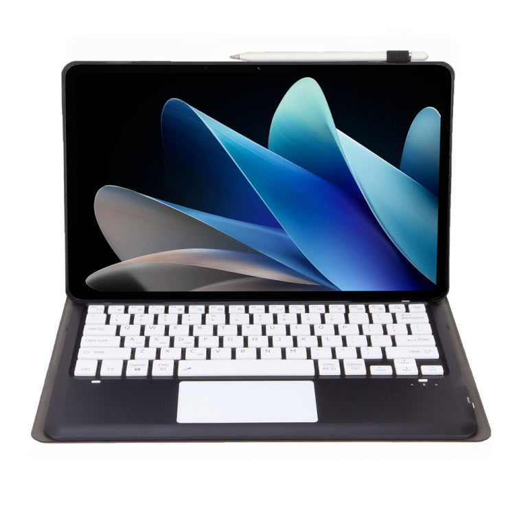 For vivo Pad 2 12.1 inch AV12-A Ultra-thin Split Bluetooth Keyboard Leather Tablet Case with Touchpad(Black+White) - Others Keyboard by PMC TechLife | Online Shopping South Africa | PMC TechLife