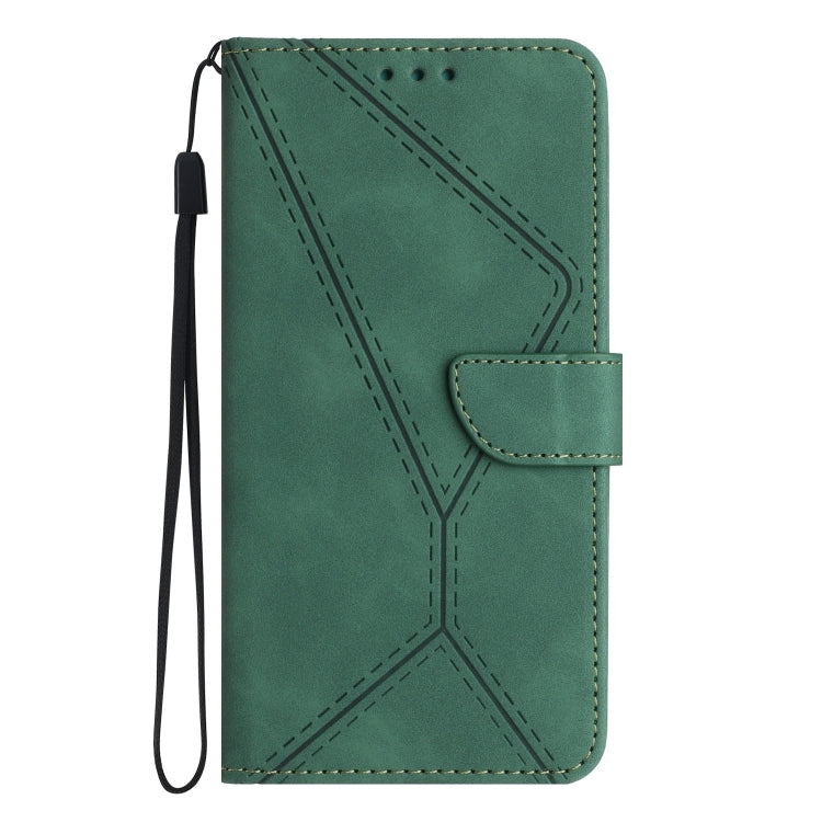 For Huawei P30 Lite/nova 4e Stitching Embossed Leather Phone Case(Green) - Huawei Cases by PMC Jewellery | Online Shopping South Africa | PMC Jewellery | Buy Now Pay Later Mobicred