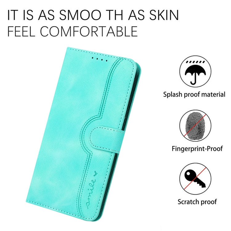 For Xiaomi Redmi K70 Heart Pattern Skin Feel Leather Phone Case(Light Blue) - K70 Cases by PMC Jewellery | Online Shopping South Africa | PMC Jewellery | Buy Now Pay Later Mobicred