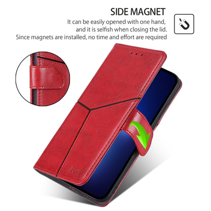 For Huawei Pura 70 Pro / 70 Pro+ 5G Geometric Stitching Leather Phone Case(Red) - Huawei Cases by PMC Jewellery | Online Shopping South Africa | PMC Jewellery | Buy Now Pay Later Mobicred