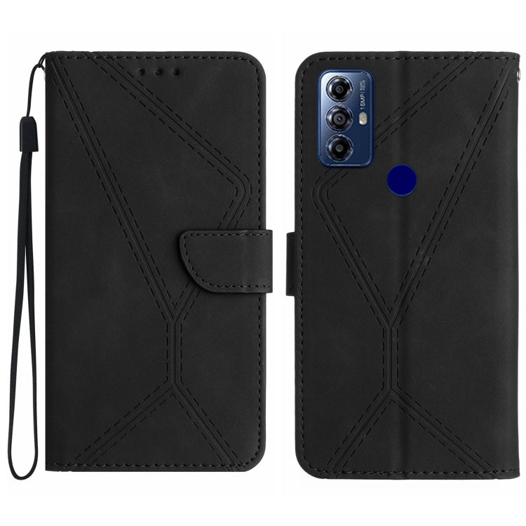 For Motorola Moto G Play 2023 Stitching Embossed Leather Phone Case(Black) - free shipping - PMC TechLife - Order now!