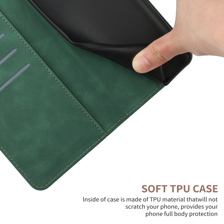 For Motorola Moto G Play 5G 2024 Stitching Embossed Leather Phone Case(Green) - Motorola Cases by PMC TechLife | Online Shopping South Africa | PMC TechLife | Buy Now Pay Later Mobicred