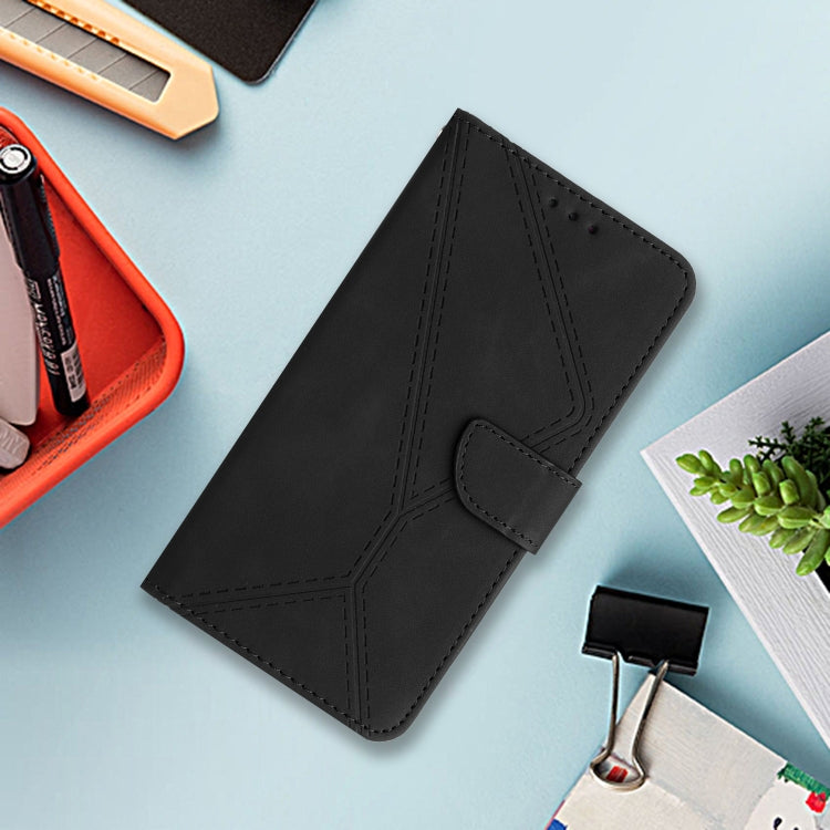 For Motorola Edge 5G 2024 Stitching Embossed Leather Phone Case(Black) - Motorola Cases by PMC Jewellery | Online Shopping South Africa | PMC Jewellery | Buy Now Pay Later Mobicred