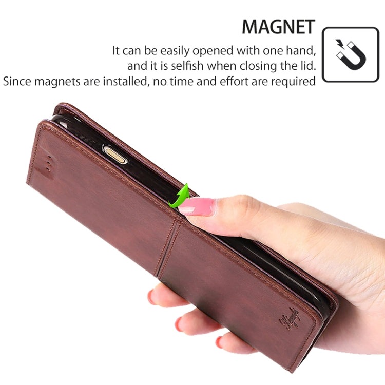 For Huawei Pura 70 Pro / 70 Pro+ 5G Cow Texture Magnetic Leather Phone Case(Dark Brown) - Huawei Cases by PMC Jewellery | Online Shopping South Africa | PMC Jewellery | Buy Now Pay Later Mobicred