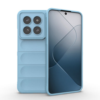 For Xiaomi 14 Pro 5G Magic Shield TPU + Flannel Phone Case(Light Blue) - 14 Pro Cases by PMC Jewellery | Online Shopping South Africa | PMC Jewellery | Buy Now Pay Later Mobicred