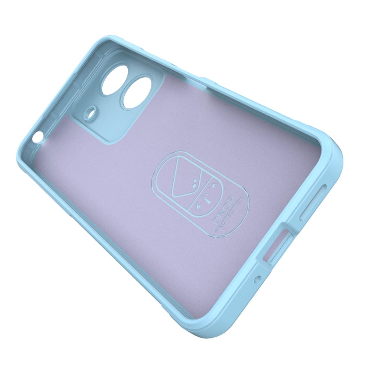 For Xiaomi Redmi 13C 4G Global Magic Shield TPU + Flannel Phone Case(Dark Grey) - 13C Cases by PMC TechLife | Online Shopping South Africa | PMC TechLife | Buy Now Pay Later Mobicred