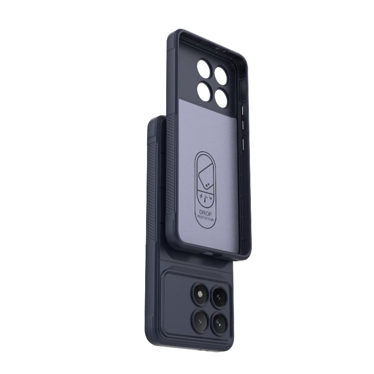 For Xiaomi Redmi K70 / K70 Pro 5G Magic Shield TPU + Flannel Phone Case(Light Blue) - K70 Pro Cases by PMC TechLife | Online Shopping South Africa | PMC TechLife | Buy Now Pay Later Mobicred