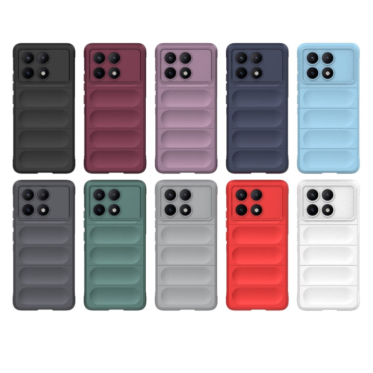 For Xiaomi Redmi K70E 5G Magic Shield TPU + Flannel Phone Case(Dark Grey) - K70E Cases by PMC Jewellery | Online Shopping South Africa | PMC Jewellery | Buy Now Pay Later Mobicred