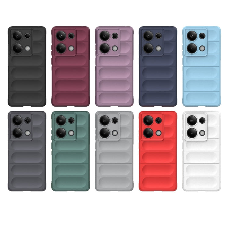 For Xiaomi Redmi Note 13 Pro 4G Global Magic Shield TPU + Flannel Phone Case(White) - Note 13 Pro Cases by PMC TechLife | Online Shopping South Africa | PMC TechLife | Buy Now Pay Later Mobicred