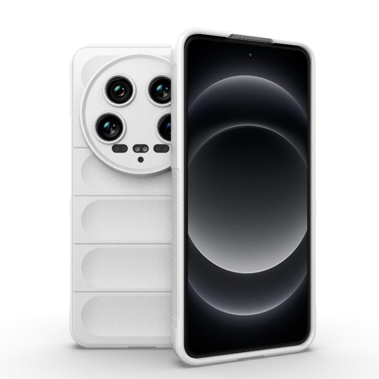 For Xiaomi 14 Ultra Magic Shield TPU + Flannel Phone Case(White) - 14 Ultra Cases by PMC TechLife | Online Shopping South Africa | PMC TechLife | Buy Now Pay Later Mobicred