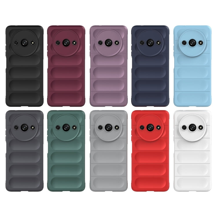 For Xiaomi Redmi A3 4G Global Magic Shield TPU + Flannel Phone Case(Dark Grey) - Xiaomi Cases by PMC TechLife | Online Shopping South Africa | PMC TechLife | Buy Now Pay Later Mobicred