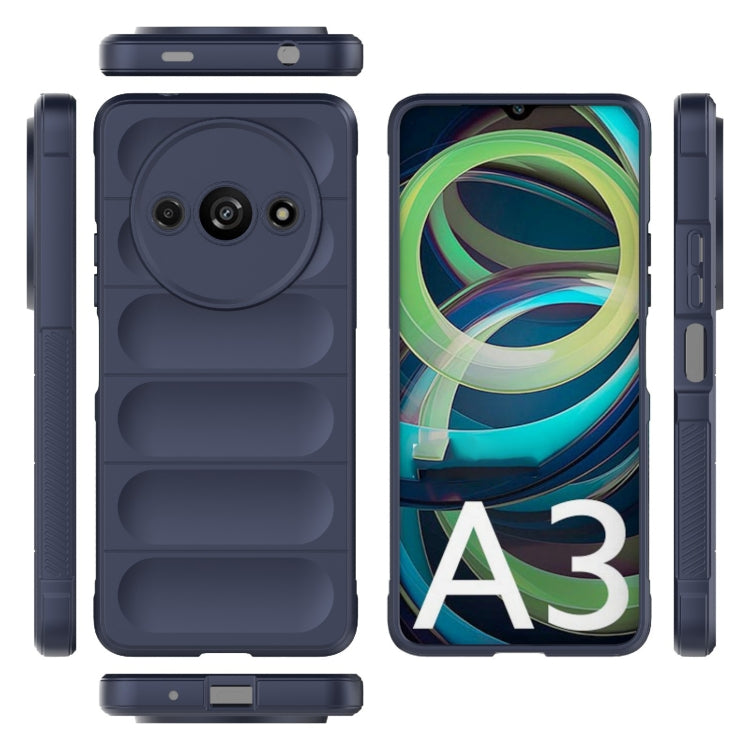 For Xiaomi Redmi A3 4G Global Magic Shield TPU + Flannel Phone Case(Dark Blue) - Xiaomi Cases by PMC Jewellery | Online Shopping South Africa | PMC Jewellery | Buy Now Pay Later Mobicred