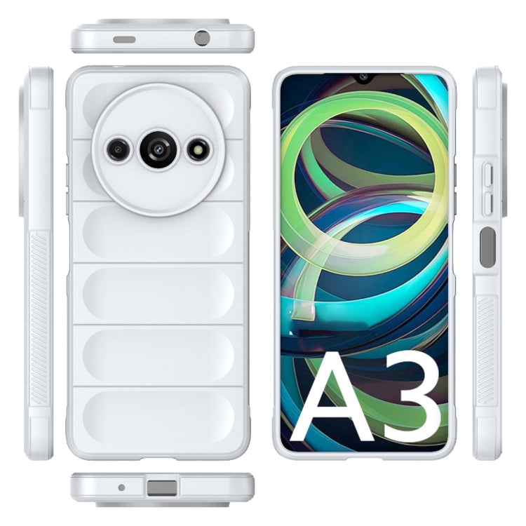 For Xiaomi Redmi A3 4G Global Magic Shield TPU + Flannel Phone Case(White) - Xiaomi Cases by PMC TechLife | Online Shopping South Africa | PMC TechLife | Buy Now Pay Later Mobicred