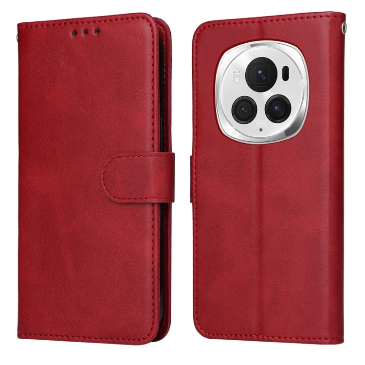 For Honor Magic6 Pro Classic Calf Texture Flip Leather Phone Case(Red) - Honor Cases by PMC Jewellery | Online Shopping South Africa | PMC Jewellery | Buy Now Pay Later Mobicred