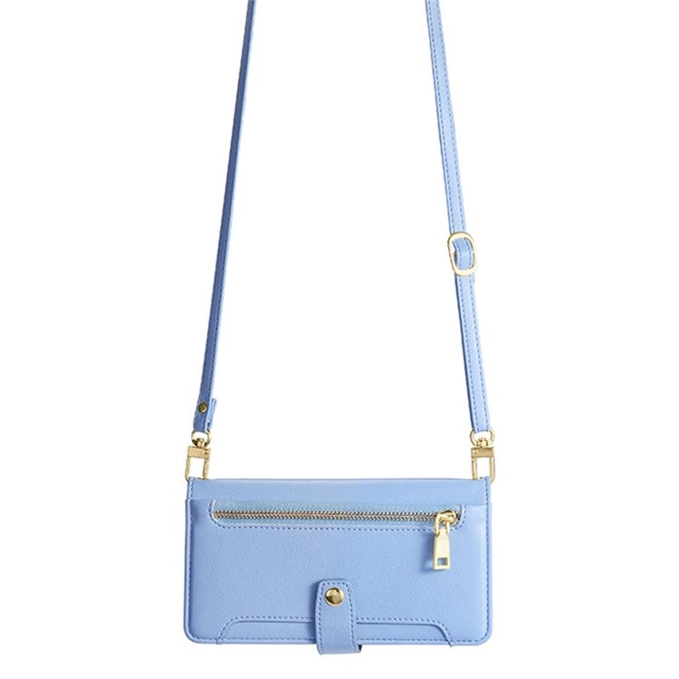 For OnePlus Ace 3V 5G Sheep Texture Cross-body Zipper Wallet Leather Phone Case(Blue) - OnePlus Cases by PMC TechLife | Online Shopping South Africa | PMC TechLife | Buy Now Pay Later Mobicred
