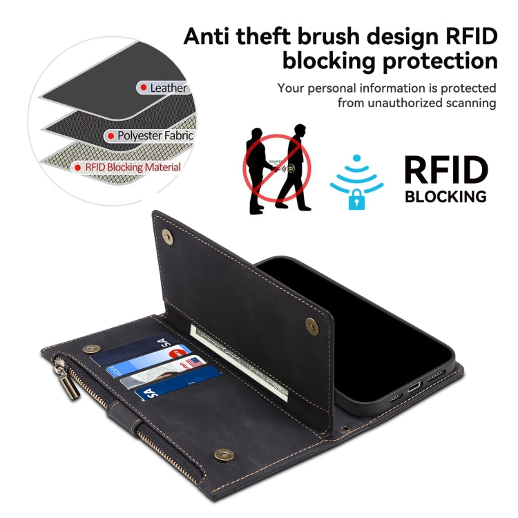 For Google Pixel 8 Pro ESEBLE Retro Frosted RFID Flip Leather Phone Case(Black) - Google Cases by ESEBLE | Online Shopping South Africa | PMC TechLife | Buy Now Pay Later Mobicred