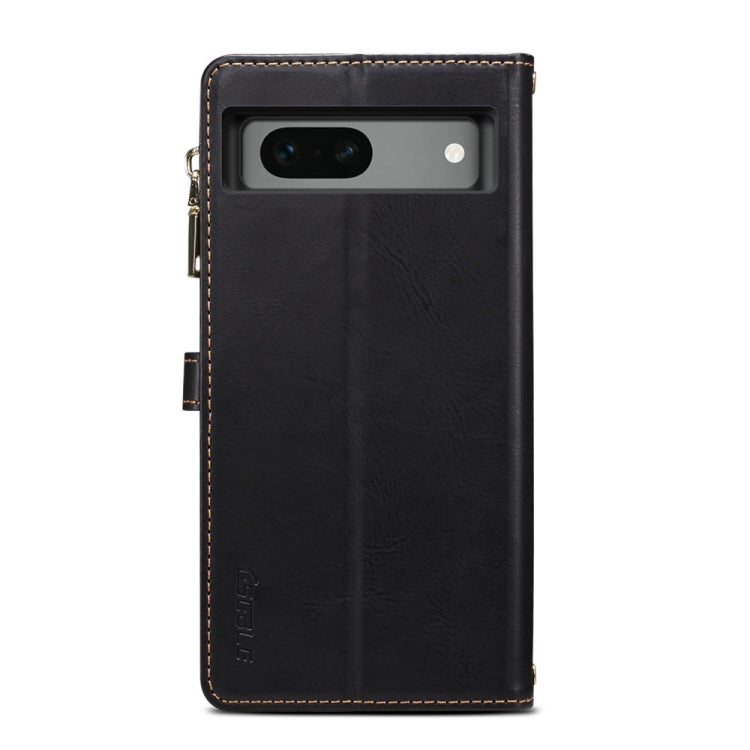 For Google Pixel 7a ESEBLE Star Series Lanyard Zipper Wallet RFID Leather Case(Black) - free shipping - PMC TechLife - Order now!