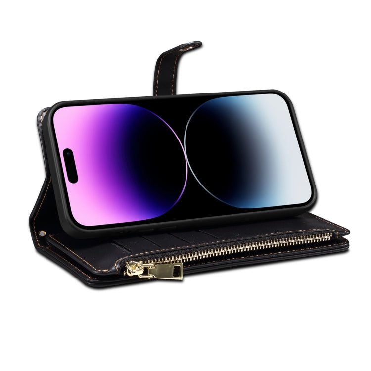 For Google Pixel 8A ESEBLE Star Series Lanyard Zipper Wallet RFID Leather Case(Black) - Google Cases by ESEBLE | Online Shopping South Africa | PMC TechLife | Buy Now Pay Later Mobicred