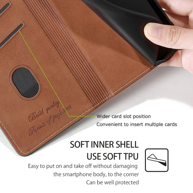 For Huawei Pura 70 5G Contrast Color Side Buckle Leather Phone Case(Light Brown + Green) - Huawei Cases by PMC Jewellery | Online Shopping South Africa | PMC Jewellery | Buy Now Pay Later Mobicred